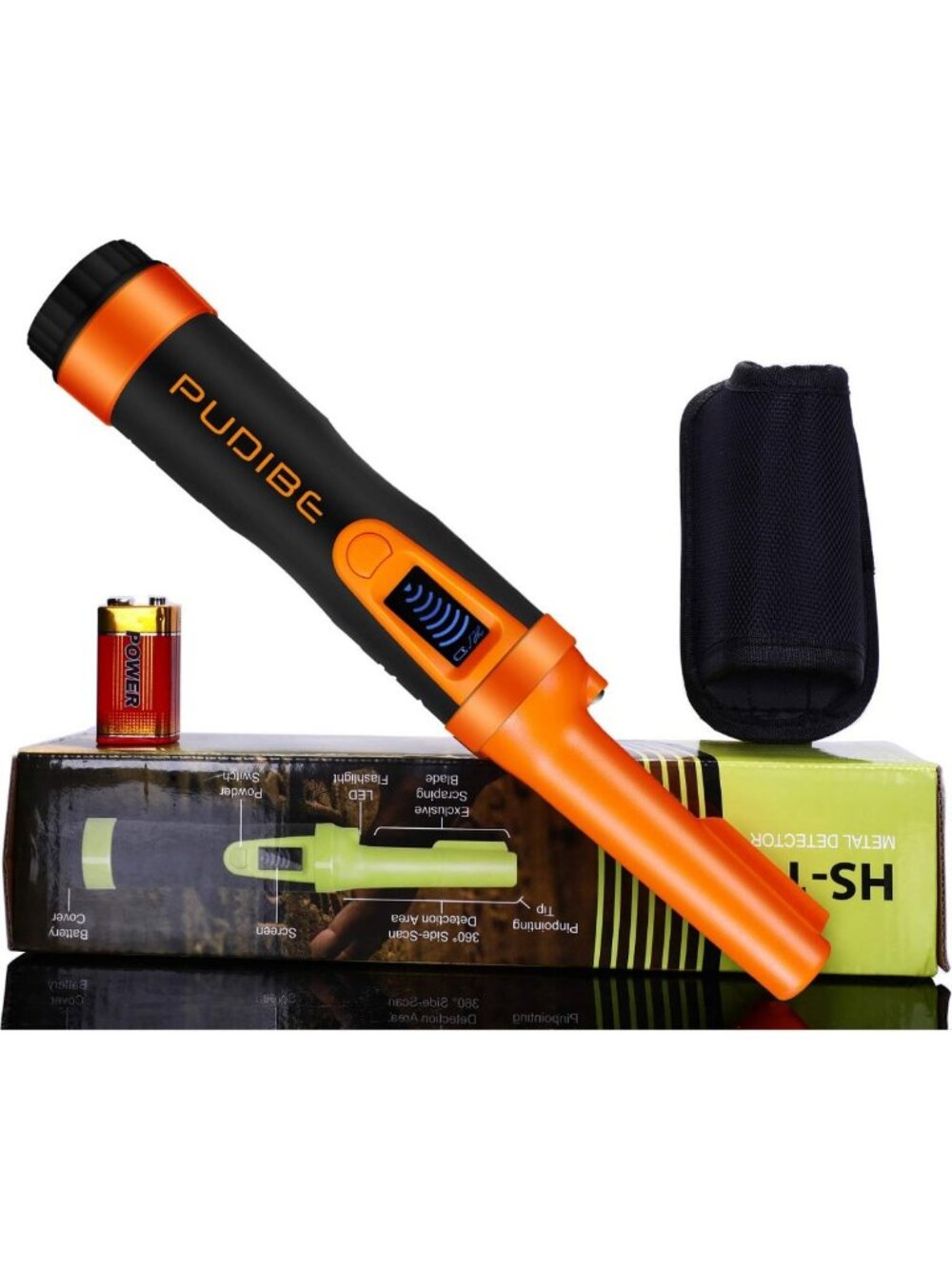 Waterproof 360° Metal Detector Pinpointer - LCD Display, 3 Modes, Treasure